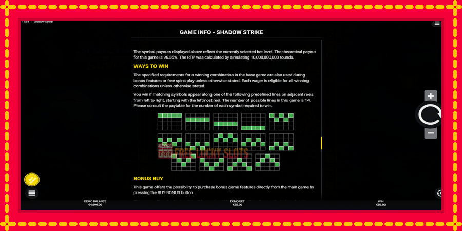 Shadow Strike: สล็อตแมชชีนพร้อมกราฟิกที่ทันสมัย, รูปภาพ 7