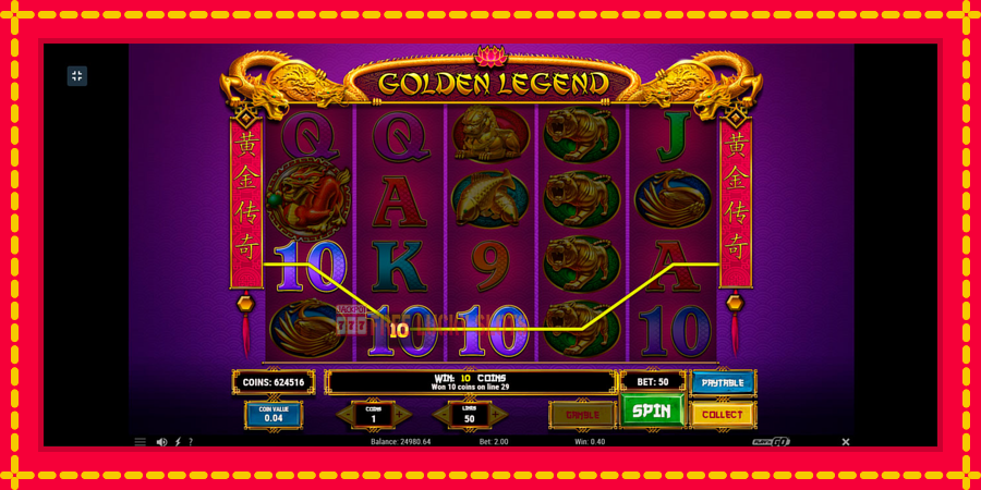 Golden Legend: สล็อตแมชชีนพร้อมกราฟิกที่ทันสมัย, รูปภาพ 3