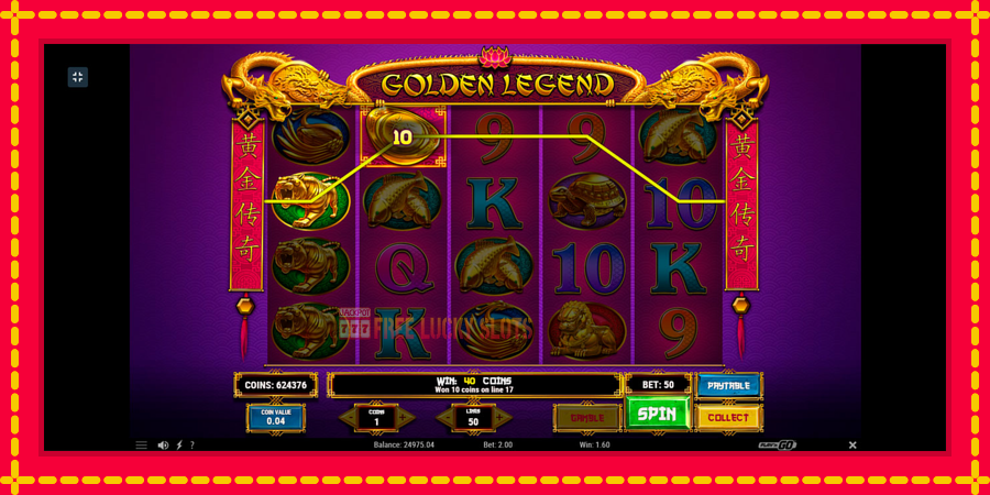 Golden Legend: สล็อตแมชชีนพร้อมกราฟิกที่ทันสมัย, รูปภาพ 4