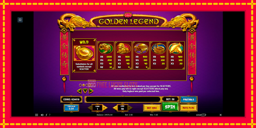 Golden Legend: สล็อตแมชชีนพร้อมกราฟิกที่ทันสมัย, รูปภาพ 5