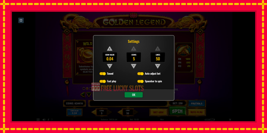 Golden Legend: สล็อตแมชชีนพร้อมกราฟิกที่ทันสมัย, รูปภาพ 8