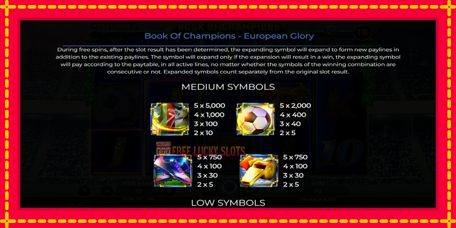 Book of Champions - European Glory: สล็อตแมชชีนพร้อมกราฟิกที่ทันสมัย, รูปภาพ 5