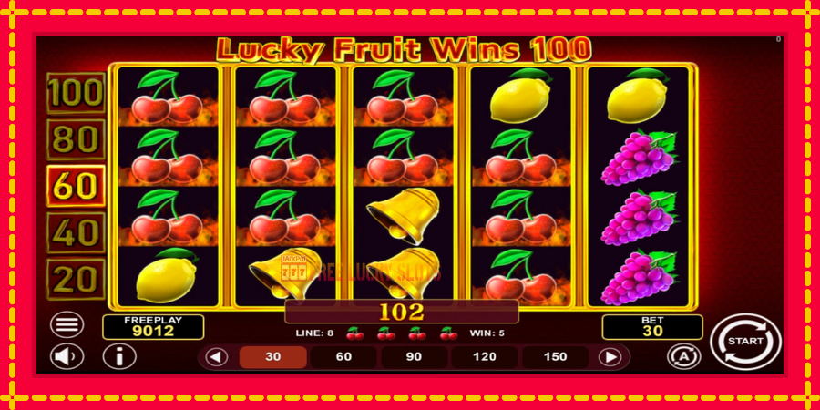 Lucky Fruit Wins 100: สล็อตแมชชีนพร้อมกราฟิกที่ทันสมัย, รูปภาพ 3