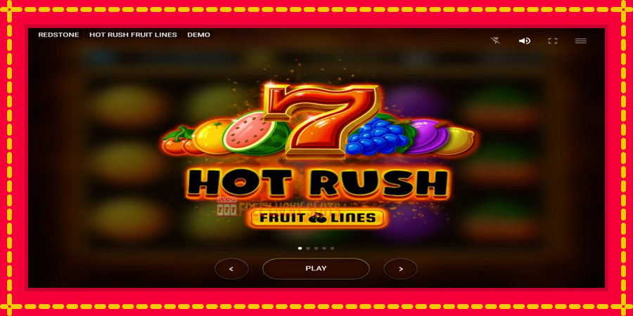 Hot Rush Fruit Lines: สล็อตแมชชีนพร้อมกราฟิกที่ทันสมัย, รูปภาพ 1