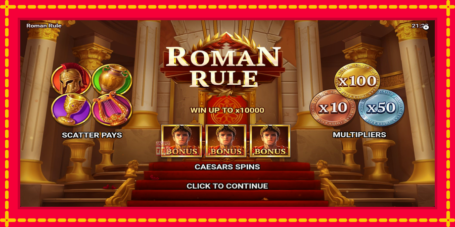 Roman Rule: สล็อตแมชชีนพร้อมกราฟิกที่ทันสมัย, รูปภาพ 1