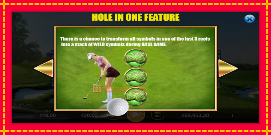 Hole In One: สล็อตแมชชีนพร้อมกราฟิกที่ทันสมัย, รูปภาพ 6