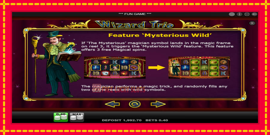 Wizard Trio: สล็อตแมชชีนพร้อมกราฟิกที่ทันสมัย, รูปภาพ 6