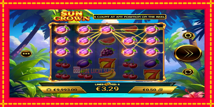 Sun Crown: สล็อตแมชชีนพร้อมกราฟิกที่ทันสมัย, รูปภาพ 3