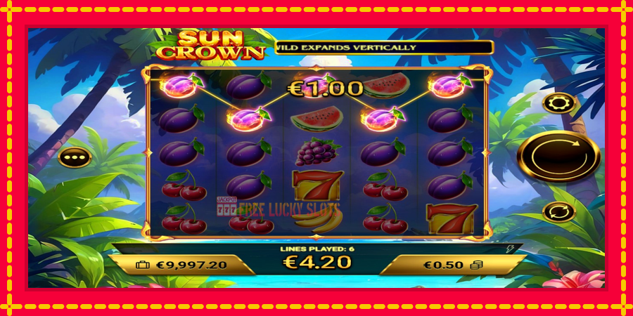 Sun Crown: สล็อตแมชชีนพร้อมกราฟิกที่ทันสมัย, รูปภาพ 4