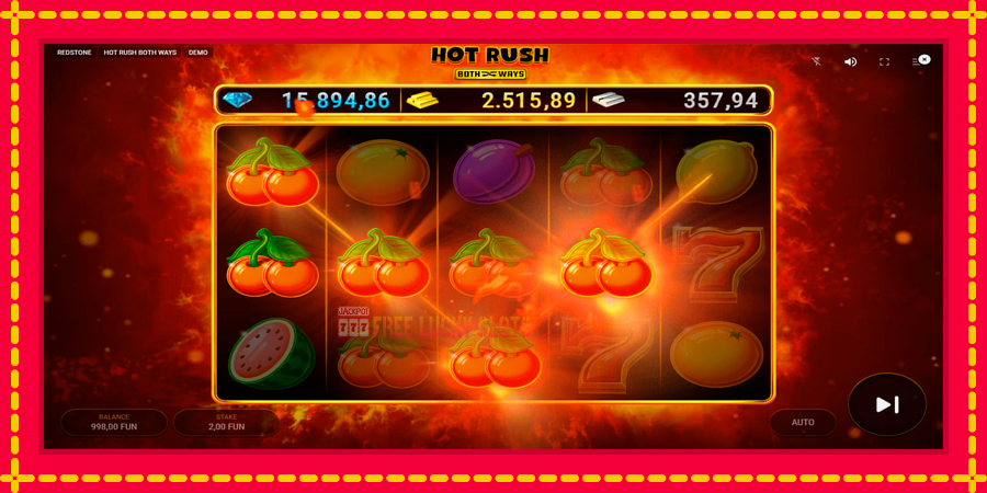 Hot Rush Both Ways: สล็อตแมชชีนพร้อมกราฟิกที่ทันสมัย, รูปภาพ 2