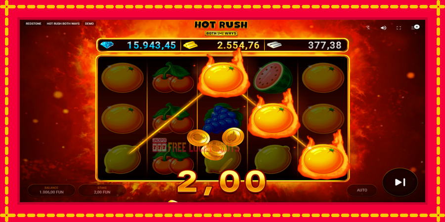 Hot Rush Both Ways: สล็อตแมชชีนพร้อมกราฟิกที่ทันสมัย, รูปภาพ 4