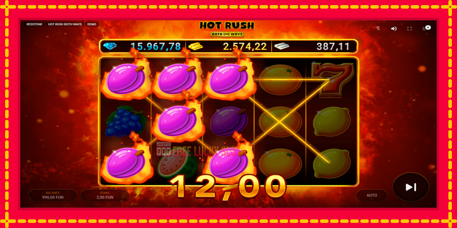 Hot Rush Both Ways: สล็อตแมชชีนพร้อมกราฟิกที่ทันสมัย, รูปภาพ 5