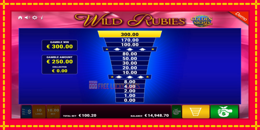 Wild Rubies Golden Nights: สล็อตแมชชีนพร้อมกราฟิกที่ทันสมัย, รูปภาพ 8