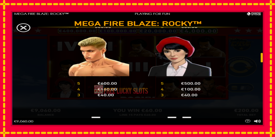 Mega Fire Blaze: Rocky: สล็อตแมชชีนพร้อมกราฟิกที่ทันสมัย, รูปภาพ 5