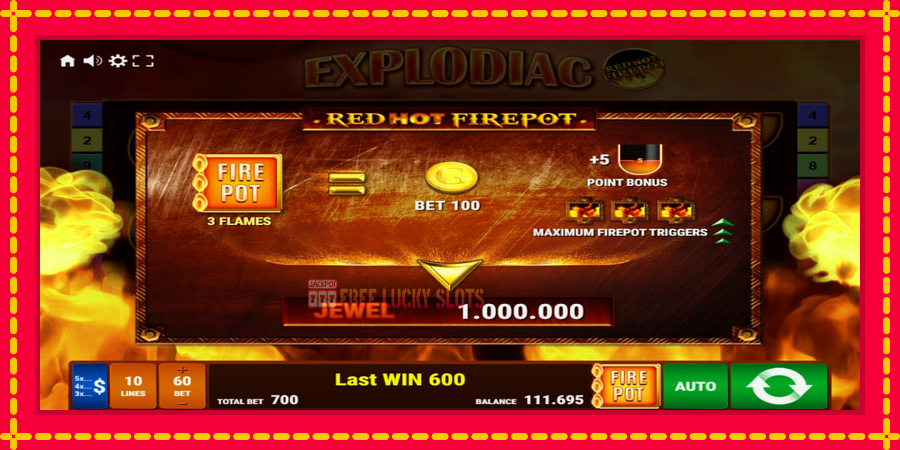 Explodiac Red Hot Firepot: สล็อตแมชชีนพร้อมกราฟิกที่ทันสมัย, รูปภาพ 6