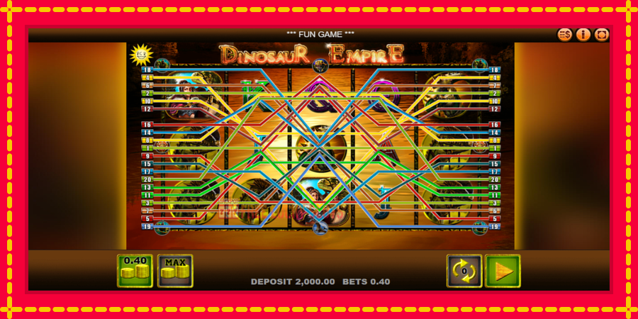 Dinosaur Empire: สล็อตแมชชีนพร้อมกราฟิกที่ทันสมัย, รูปภาพ 1