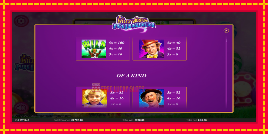 Willy Wonka Pure Imagination: สล็อตแมชชีนพร้อมกราฟิกที่ทันสมัย, รูปภาพ 6