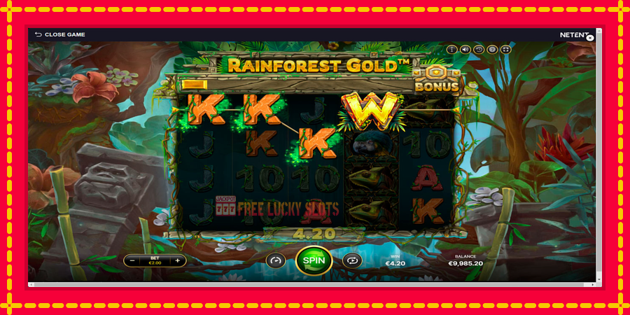 Rainforest Gold: สล็อตแมชชีนพร้อมกราฟิกที่ทันสมัย, รูปภาพ 3