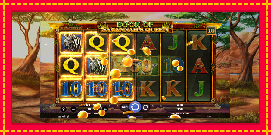 Book of Savannahs Queen: สล็อตแมชชีนพร้อมกราฟิกที่ทันสมัย, รูปภาพ 4