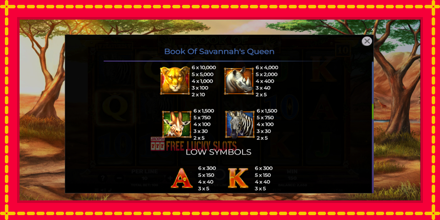 Book of Savannahs Queen: สล็อตแมชชีนพร้อมกราฟิกที่ทันสมัย, รูปภาพ 6