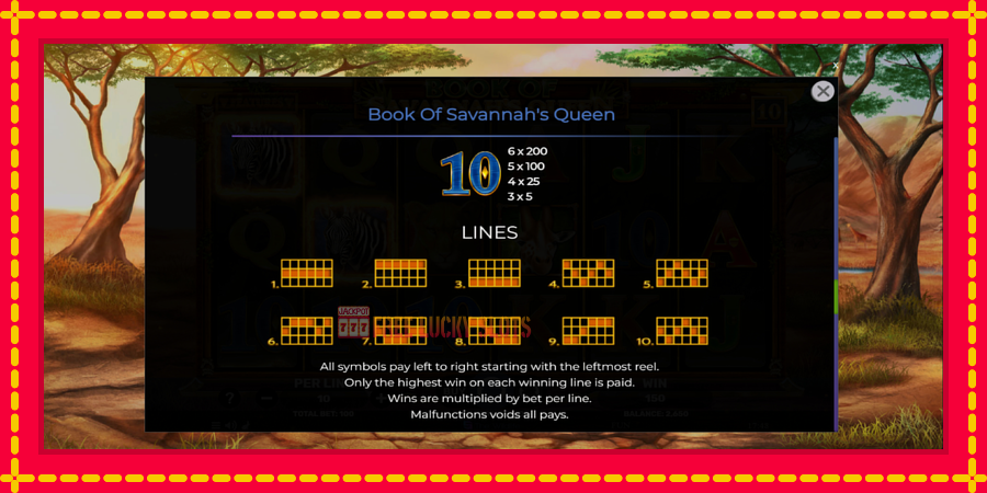 Book of Savannahs Queen: สล็อตแมชชีนพร้อมกราฟิกที่ทันสมัย, รูปภาพ 7