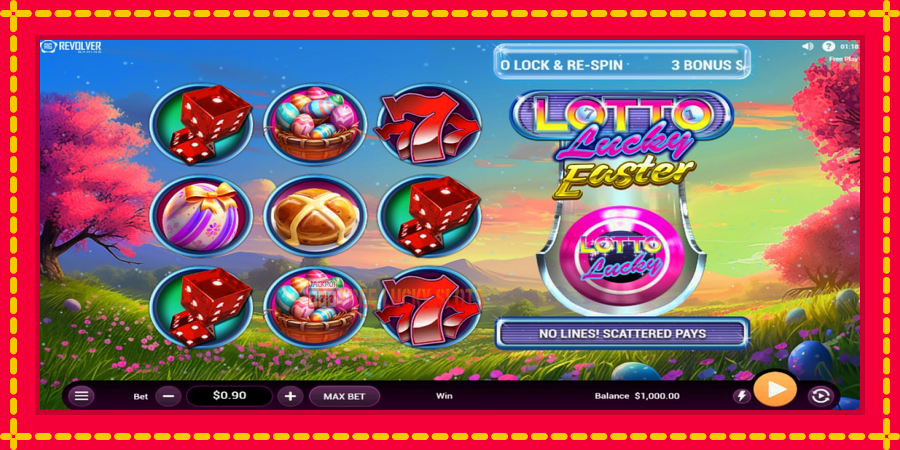 Lotto Lucky Easter: สล็อตแมชชีนพร้อมกราฟิกที่ทันสมัย, รูปภาพ 1