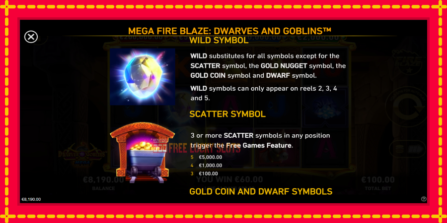 Mega Fire Blaze: Dwarves & Goblins: สล็อตแมชชีนพร้อมกราฟิกที่ทันสมัย, รูปภาพ 5