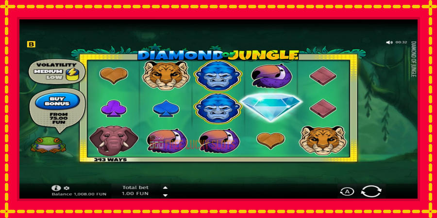 Diamond of Jungle: สล็อตแมชชีนพร้อมกราฟิกที่ทันสมัย, รูปภาพ 2