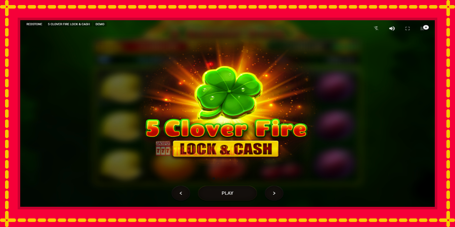 5 Clover Fire Lock & Cash: สล็อตแมชชีนพร้อมกราฟิกที่ทันสมัย, รูปภาพ 1