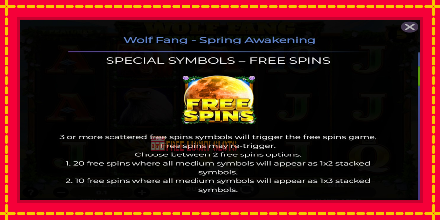 Wolf Fang - Spring Awakening: สล็อตแมชชีนพร้อมกราฟิกที่ทันสมัย, รูปภาพ 5