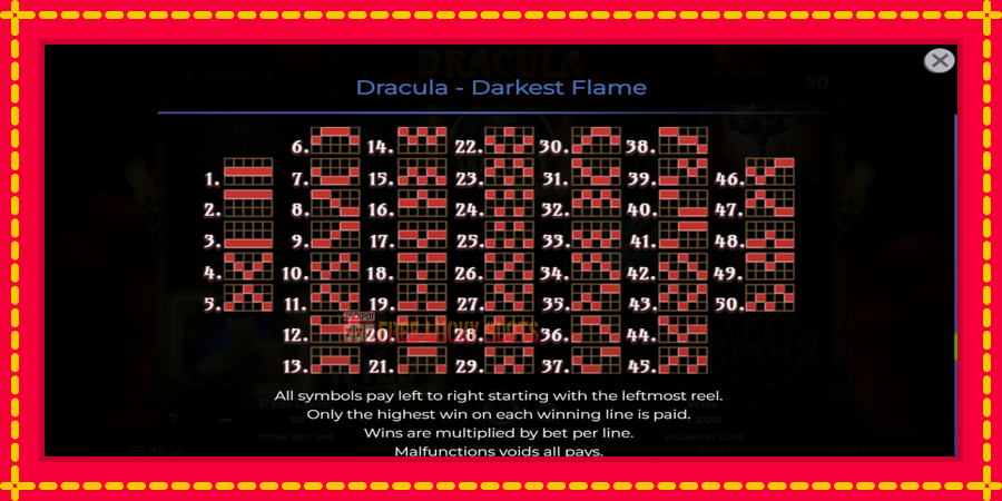 Dracula - Darkest Flame: สล็อตแมชชีนพร้อมกราฟิกที่ทันสมัย, รูปภาพ 7