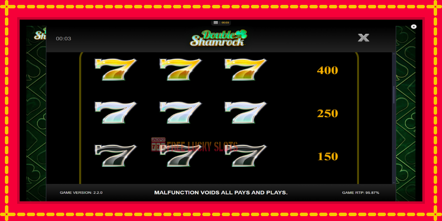 Double Shamrock: สล็อตแมชชีนพร้อมกราฟิกที่ทันสมัย, รูปภาพ 6