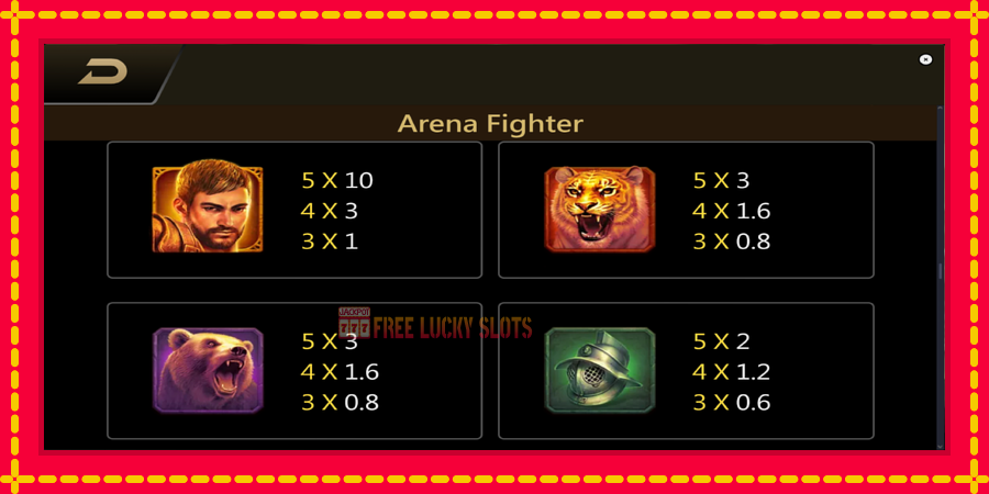 Arena Fighter: สล็อตแมชชีนพร้อมกราฟิกที่ทันสมัย, รูปภาพ 6