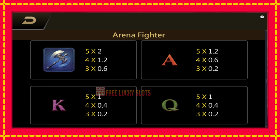 Arena Fighter: สล็อตแมชชีนพร้อมกราฟิกที่ทันสมัย, รูปภาพ 7