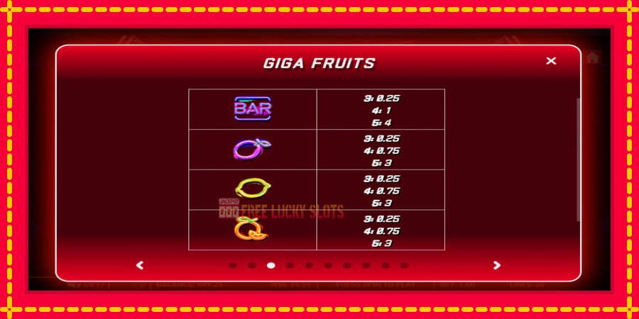 Giga Fruits: สล็อตแมชชีนพร้อมกราฟิกที่ทันสมัย, รูปภาพ 7