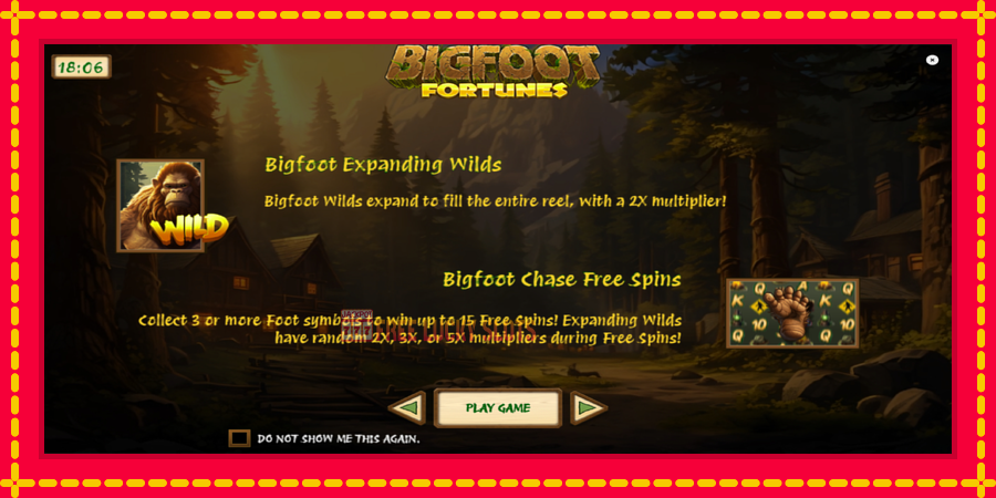 Bigfoot Fortunes: สล็อตแมชชีนพร้อมกราฟิกที่ทันสมัย, รูปภาพ 1