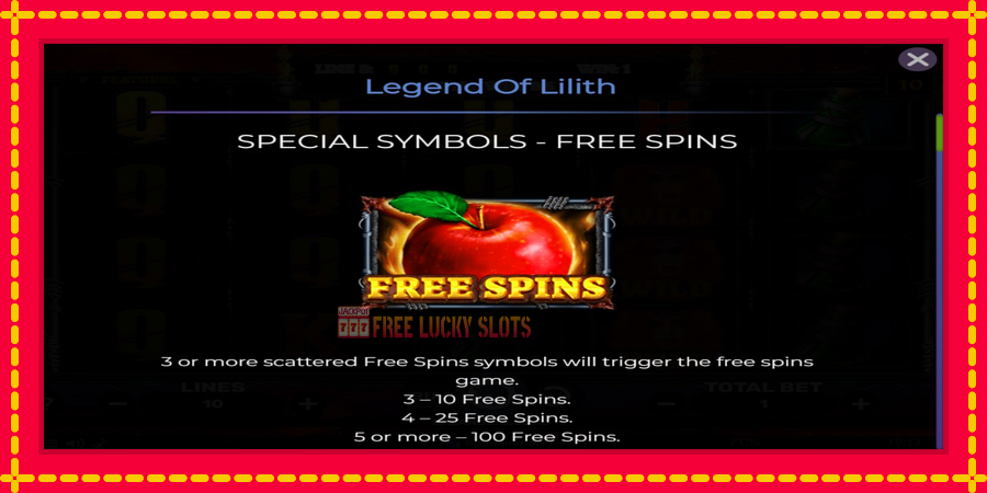 Legend of Lilith: สล็อตแมชชีนพร้อมกราฟิกที่ทันสมัย, รูปภาพ 4