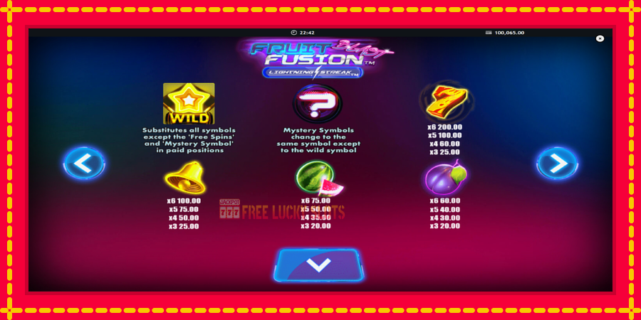 Fruit Fusion Blast Lightning Reels: สล็อตแมชชีนพร้อมกราฟิกที่ทันสมัย, รูปภาพ 5