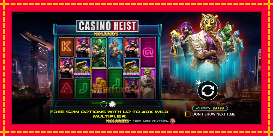 Casino Heist Megaways: สล็อตแมชชีนพร้อมกราฟิกที่ทันสมัย, รูปภาพ 1