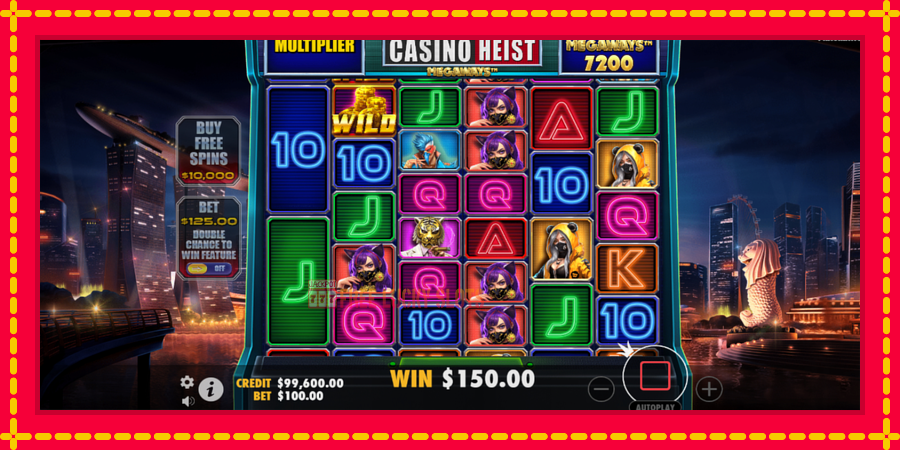 Casino Heist Megaways: สล็อตแมชชีนพร้อมกราฟิกที่ทันสมัย, รูปภาพ 3