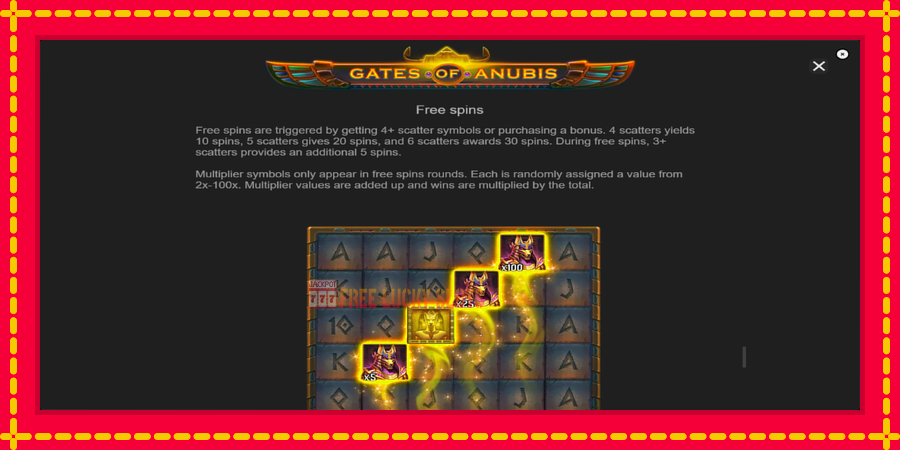 Gates of Anubis: สล็อตแมชชีนพร้อมกราฟิกที่ทันสมัย, รูปภาพ 7