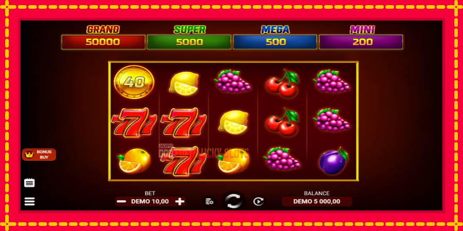 Lucky Fruit Spins Bonus Buy: สล็อตแมชชีนพร้อมกราฟิกที่ทันสมัย, รูปภาพ 2