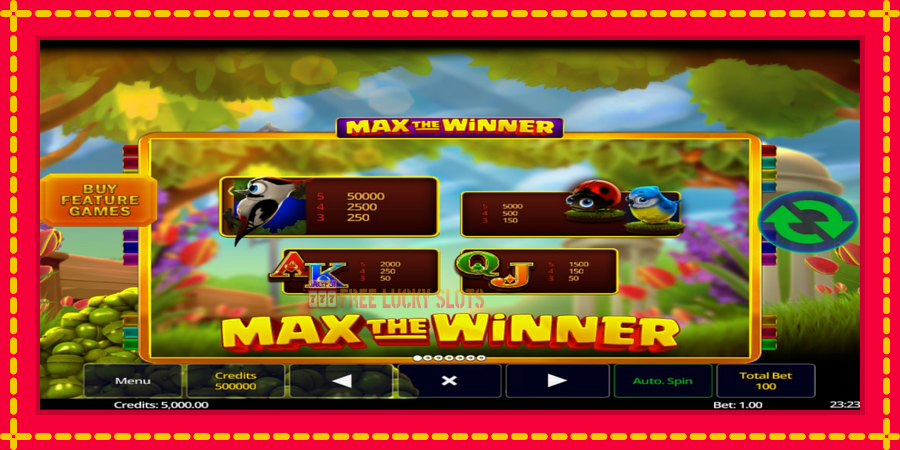 Max The Winner: สล็อตแมชชีนพร้อมกราฟิกที่ทันสมัย, รูปภาพ 5