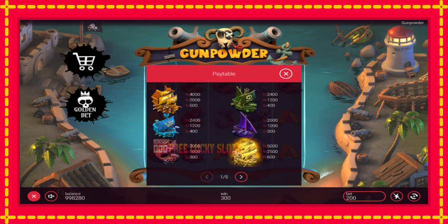 Gunpowder: สล็อตแมชชีนพร้อมกราฟิกที่ทันสมัย, รูปภาพ 5