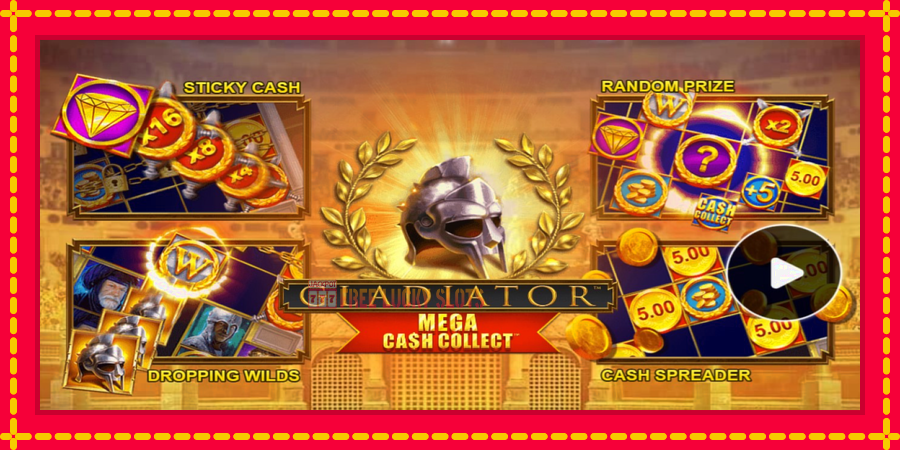 Gladiator: Mega Cash Collect: สล็อตแมชชีนพร้อมกราฟิกที่ทันสมัย, รูปภาพ 1