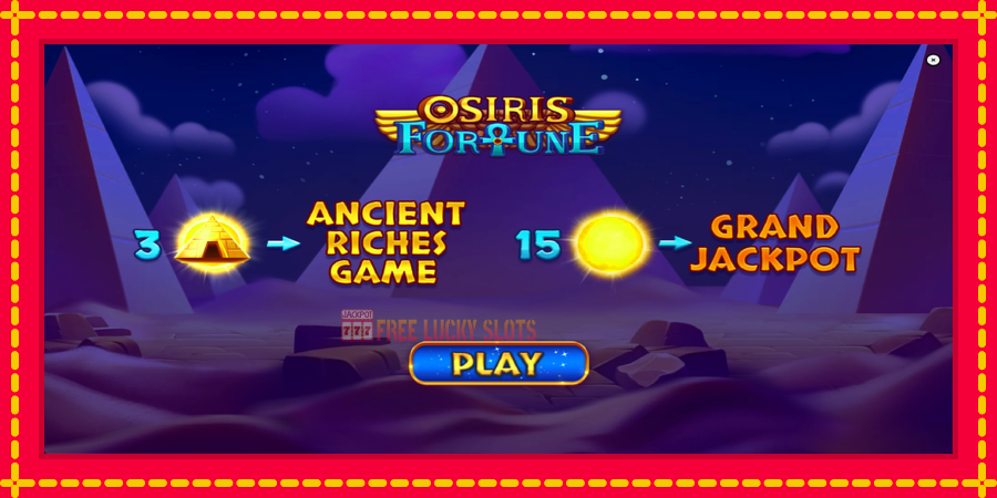 Osiris Fortune: สล็อตแมชชีนพร้อมกราฟิกที่ทันสมัย, รูปภาพ 1