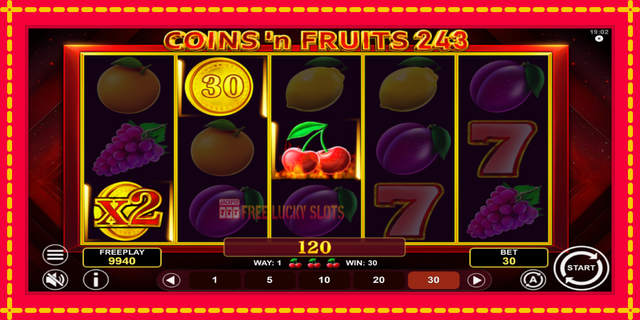 Coinsn Fruits 243: สล็อตแมชชีนพร้อมกราฟิกที่ทันสมัย, รูปภาพ 4