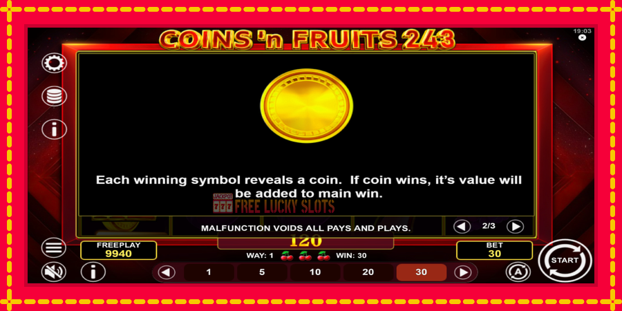 Coinsn Fruits 243: สล็อตแมชชีนพร้อมกราฟิกที่ทันสมัย, รูปภาพ 6