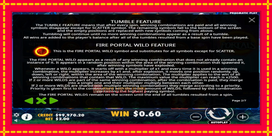 Fire Portals: สล็อตแมชชีนพร้อมกราฟิกที่ทันสมัย, รูปภาพ 4