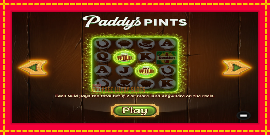 Paddys Pints: สล็อตแมชชีนพร้อมกราฟิกที่ทันสมัย, รูปภาพ 1